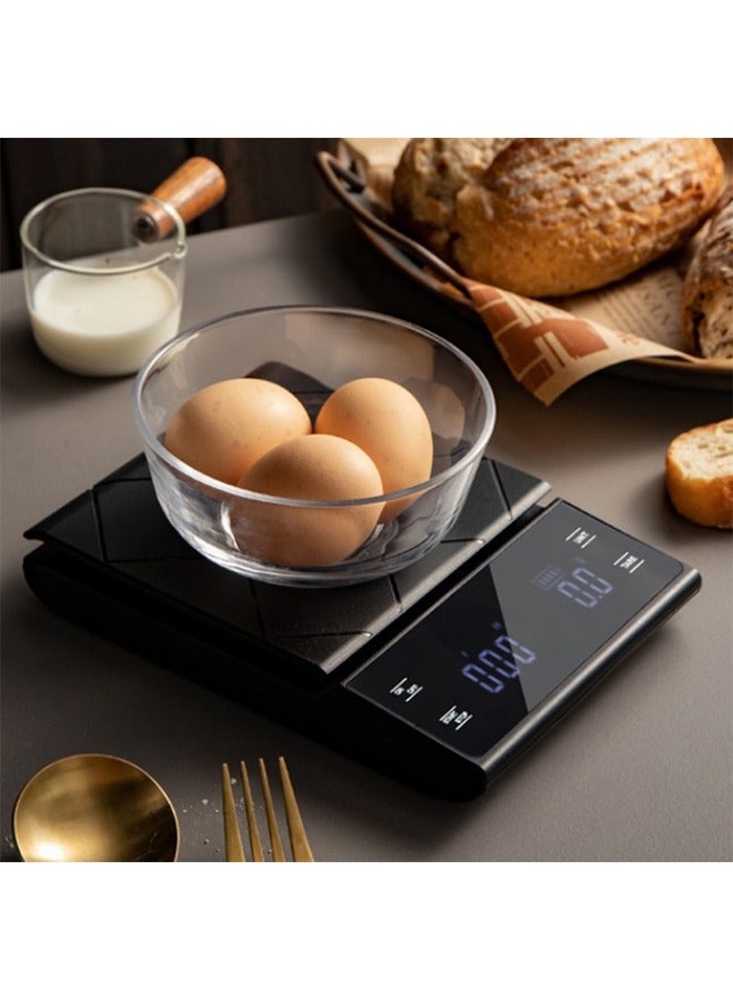 MITOYO Digital Coffee Scale - LED Electronic Kitchen Scale - Food Scale - USB Rechargeable - 5kg/0.1g  - Image 4