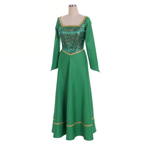 Fortunehouse Princess Cosplay Costume for Women Fancy Halloween Green Dress - Image 3