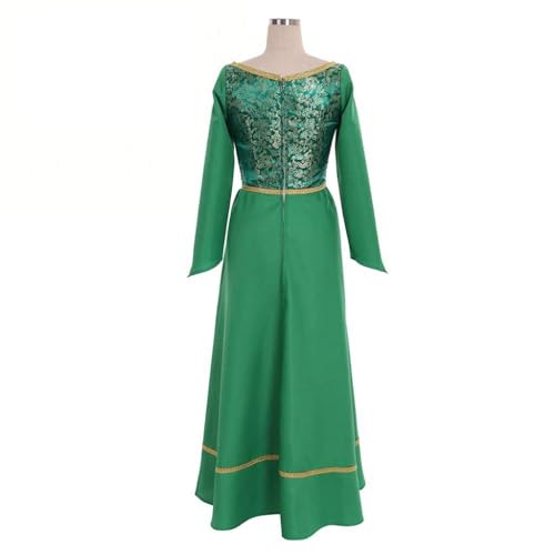 Fortunehouse Princess Cosplay Costume for Women Fancy Halloween Green Dress - Image 5