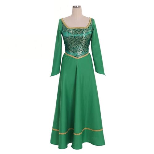 Fortunehouse Princess Cosplay Costume for Women Fancy Halloween Green Dress - Image 2