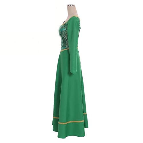 Fortunehouse Princess Cosplay Costume for Women Fancy Halloween Green Dress - Image 4