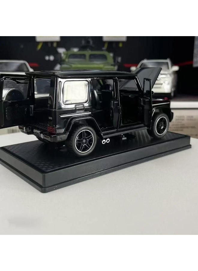 سيارة مرسيدس-بنز جي كلاس amg G63 كونسبت – مجسّم معدني اسود فاخر بأبواب قابلة للفتح، مثالي للهدايا، ولمكاتب العمل، وغرف الأطفال، وهواة جمع المجسّمات. - Image 5