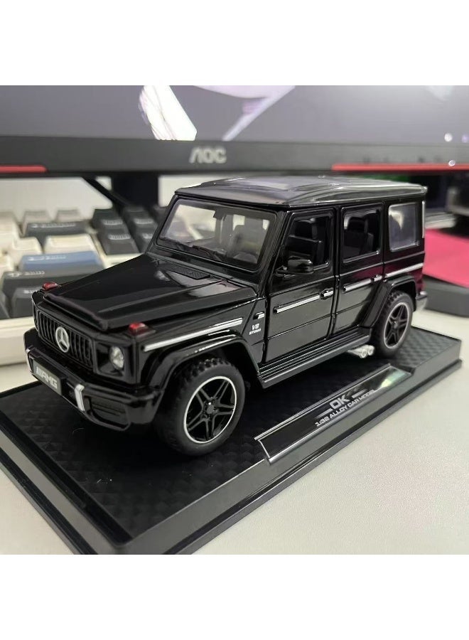 سيارة مرسيدس-بنز جي كلاس amg G63 كونسبت – مجسّم معدني اسود فاخر بأبواب قابلة للفتح، مثالي للهدايا، ولمكاتب العمل، وغرف الأطفال، وهواة جمع المجسّمات. - Image 1