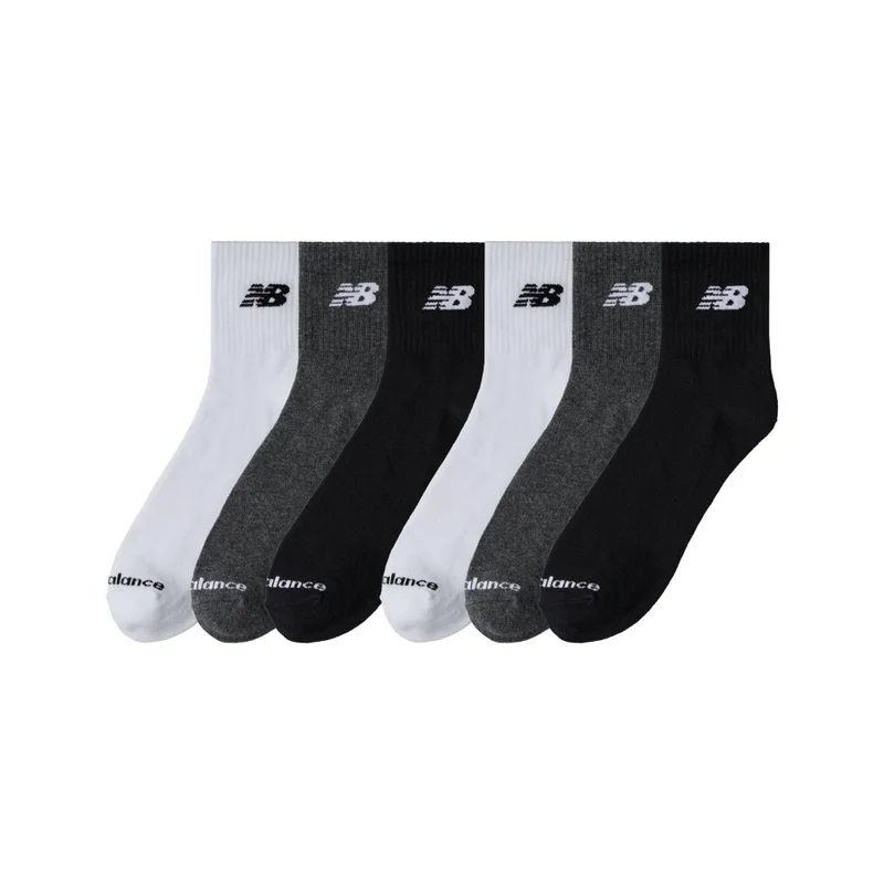 نيو بالانس Unisex Lightweight Ankle Socks 6 Pack