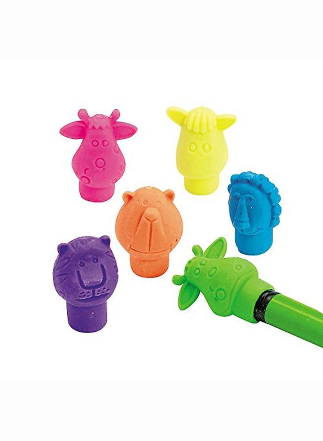 Fun Express Zoo Animal Pencil Top Erasers (Bulk Set Of 144) Great For Teacher Rewards And Party Favor Giveaways - Image 2