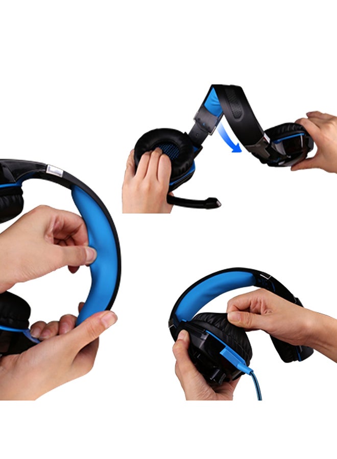 KOTION EACH Stereo Over-Ear Gaming Wired Headset With Microphone For PS4/PS5/XOne/XSeries/NSwitch/PC - Image 4