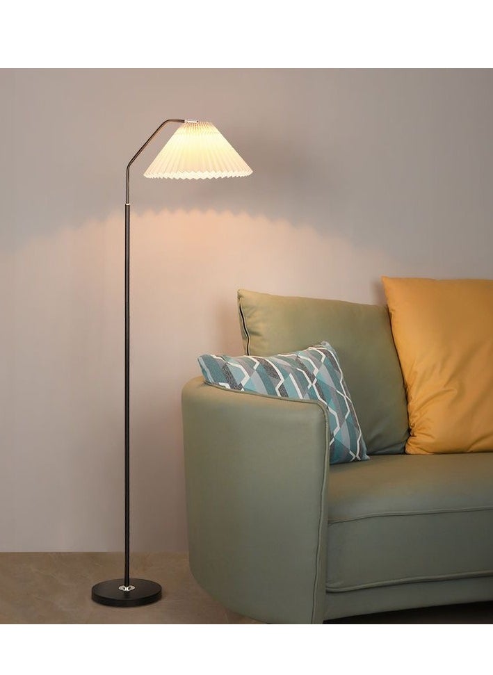 DIDA Floor lamp, 3 Color Modes Lamp With Pleated Lampshade, Bedside Lamp Modern Creative Fabric Decorati Study Floor Lamp  - Image 2