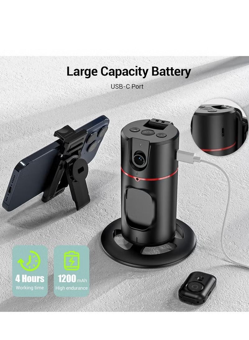 MIGOFAST Auto Face Tracking Tripod 360° Rotating  Auto Tracking Phone Holder with Remote & Gesture Control No App Required Smart Camera Stand for Vlog TikTok Live Video Recording - Image 4