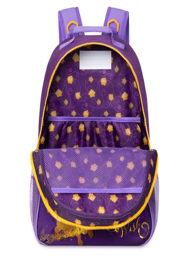 Disney Store Official Wish Toddler Unisex Backpack | Kindergarten Elementary Kids Backpack | Medium (16" tall) - Purple - Image 2