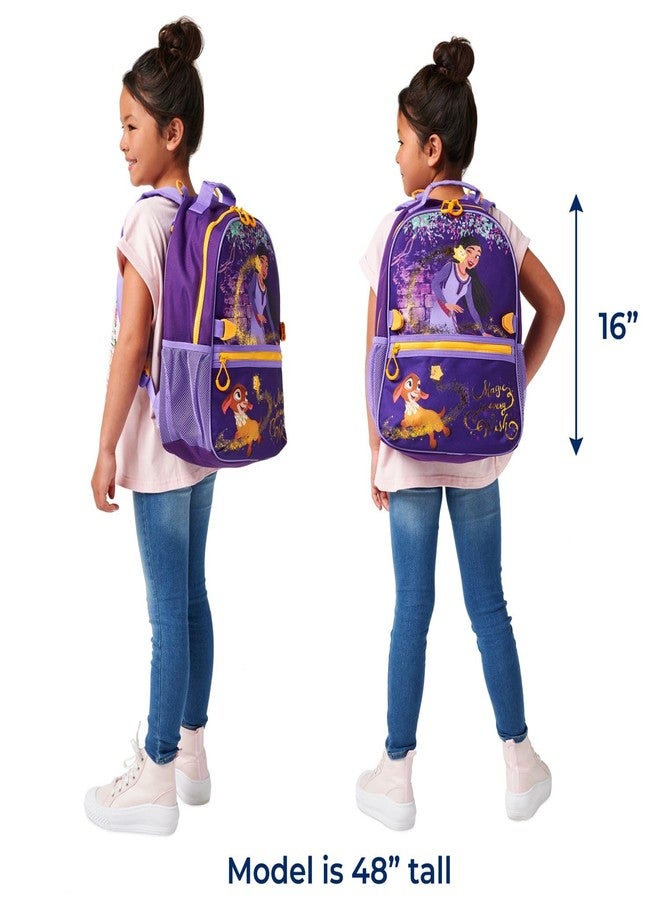 Disney Store Official Wish Toddler Unisex Backpack | Kindergarten Elementary Kids Backpack | Medium (16" tall) - Purple - Image 4