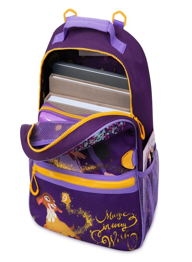 Disney Store Official Wish Toddler Unisex Backpack | Kindergarten Elementary Kids Backpack | Medium (16" tall) - Purple - Image 3