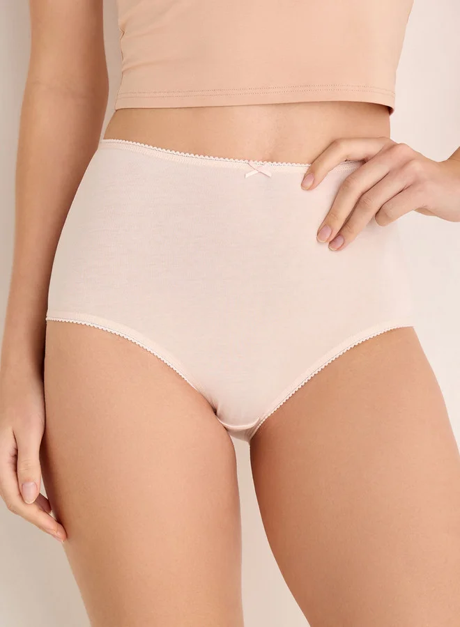 سبلاش فيڤ Set of 5 - Full Briefs High Waist Bow Accent