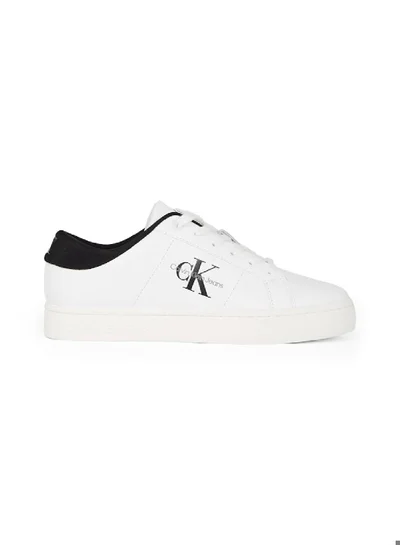 Calvin Klein Jeans Classic Cupsole Low Lace-Up Leather Sneakers