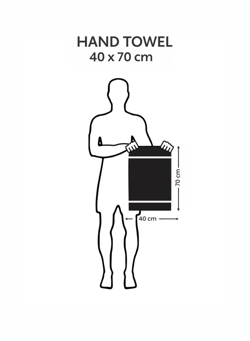 دوناتيلا طقم مناشف يد  قطع قطن مشط  جرام للمتر المربع سريع الجفاف فائق الامتصاص فاخر للاستخدام اليومي والفنادق والمنتجعات الصحية وصالات الألعاب الرياضية - Image 3