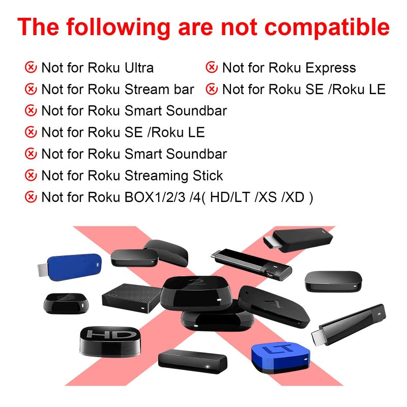 MOKEMAKE Remote for Roku TV & Cover for TCL Roku Remote, 2-Pack Remotes Replacement Cover Compatible with TCL Roku TV Remote, Replacement for Roku TV Remote (Blue) - Image 5