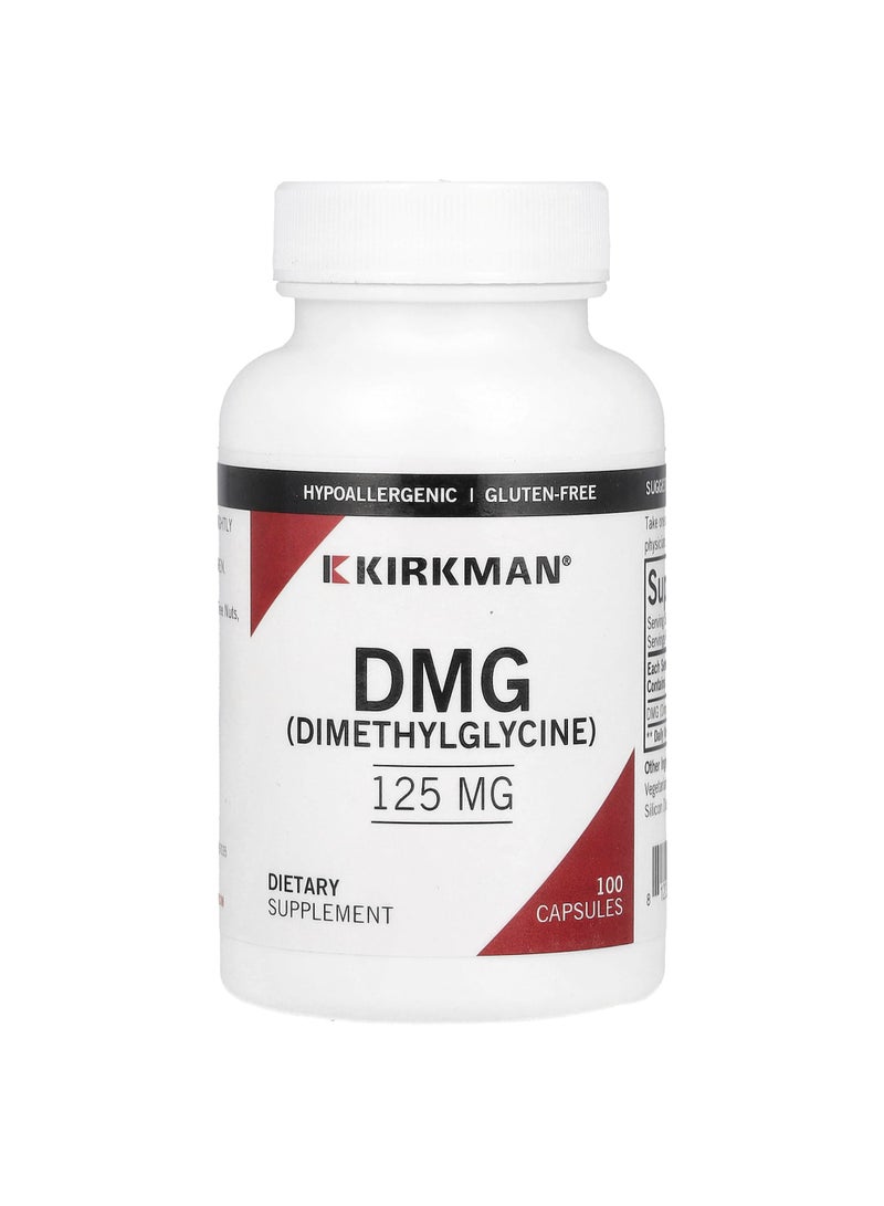 Kirkman Labs DMG (Dimethylglycine), 125 mg, 100 Capsules