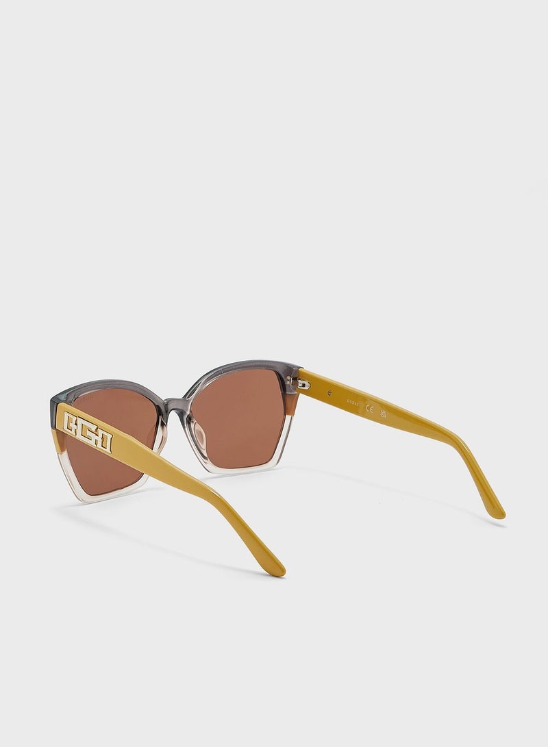 GUESS Half Frame Shape Sunglasses - Image 3