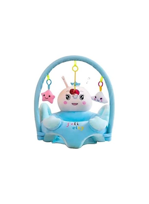 Baby Sitting & Standing Educational Toy – Soft Imported Plush with Anklet | Infant Training Support Stand