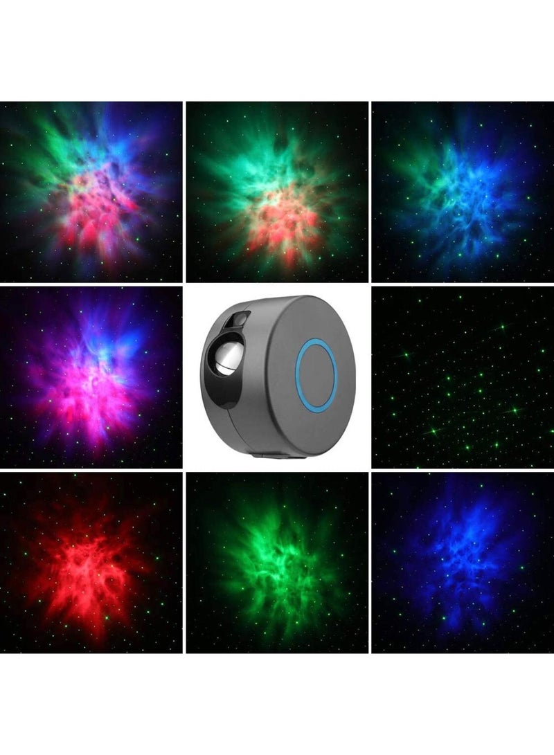 Celestial Circle Projector for Bedroom, 8 in 1 Star Projector, Circle Light, Ceiling Night Light with Timer, LED Circle Space Lamp, Bedroom Decor for Adults and Kids - White - Image 3