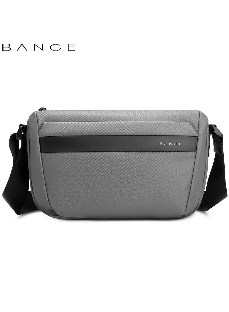 بانجي بانج حقيبة كروس للرجال مقاومة للماء حقيبة عمل بسيطة (رمادي) - Image 1