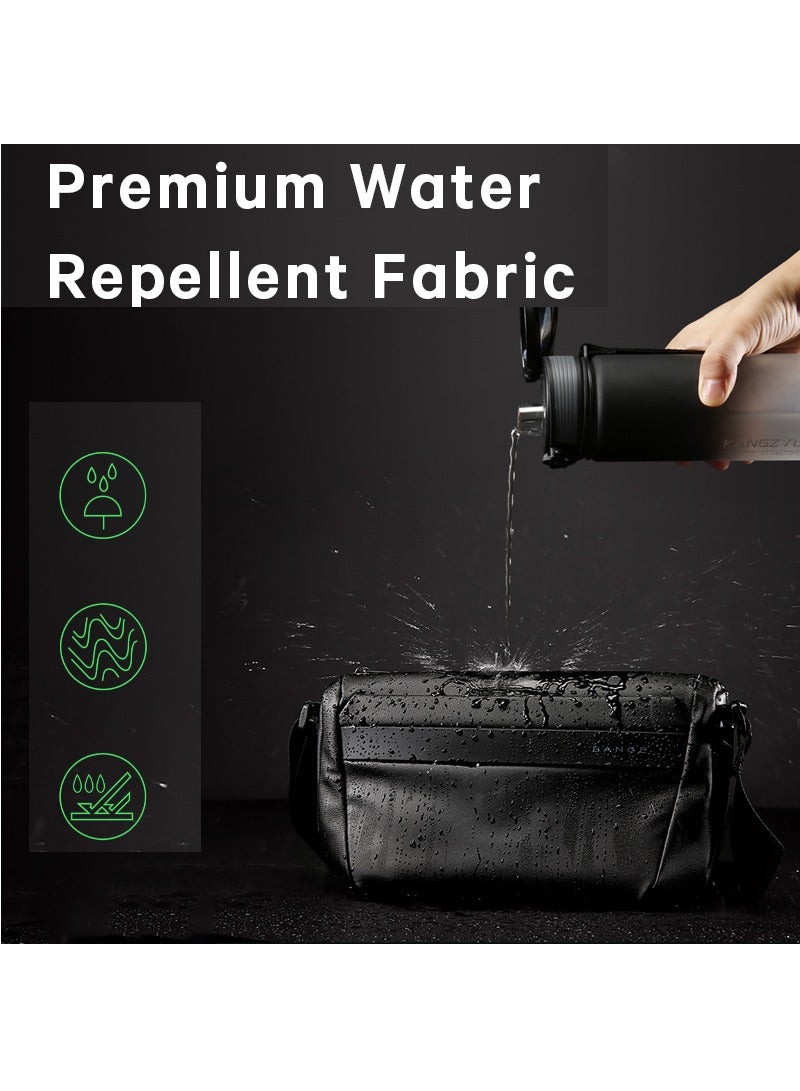 بانجي بانج حقيبة كروس للرجال مقاومة للماء حقيبة عمل بسيطة (رمادي) - Image 3