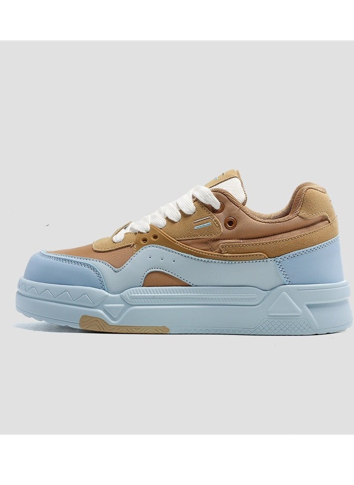 KUYING New Thick Sole Elevated Board Shoes 