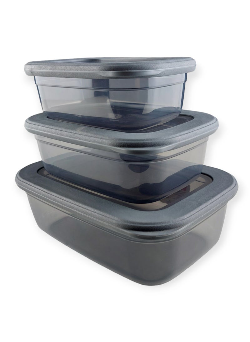 فولي لايف علب حفظ الطعام - 3 قطع. - Image 1