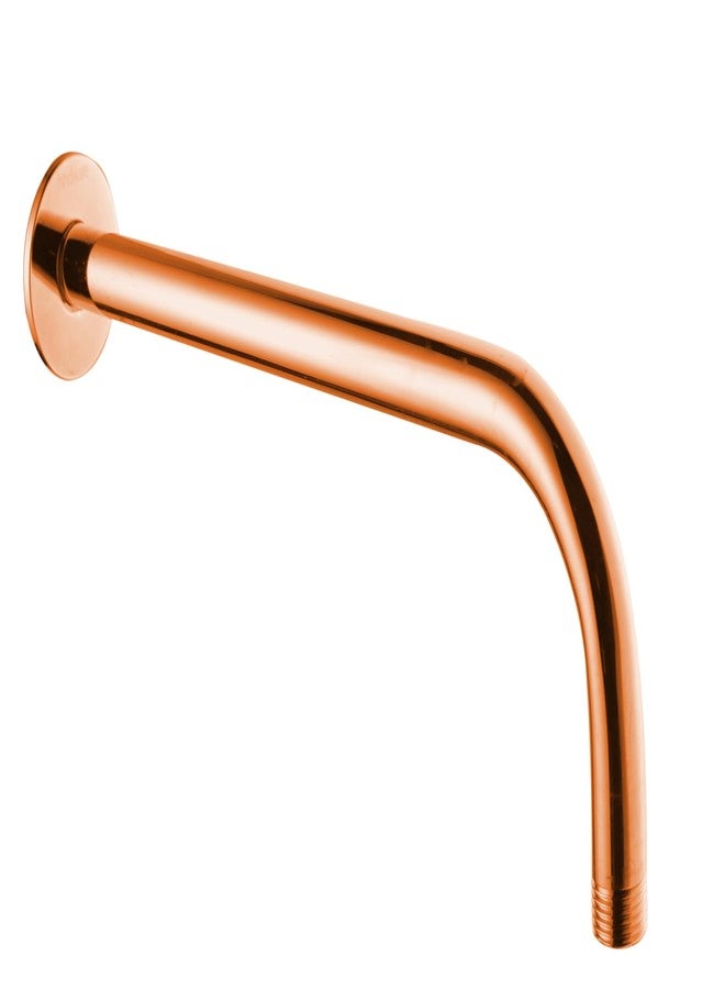 Hindware Italian Collection F160163RGD Shower Arm for Bathroom | Made of Brass | 380 mm Long | Round Shape | Color - Rose Gold