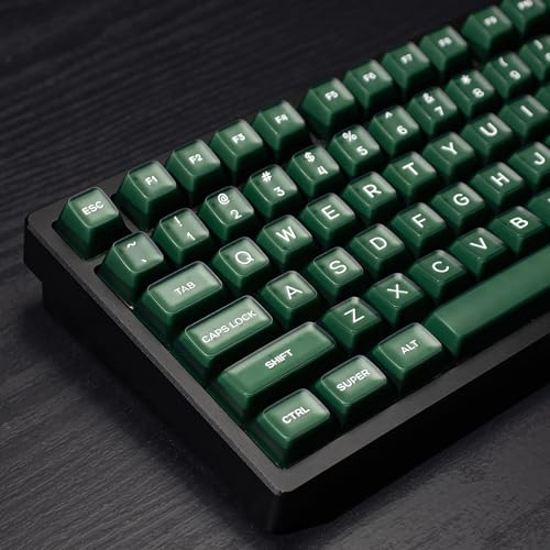 Sumgsn 142 Keys PBT Doubleshot SA Keycaps Dark Green Translucent Keycaps Set Fit for 61/64/87/104/108 Cherry Mx Switches ISO ANSI Mechanical Keyboard - Image 1
