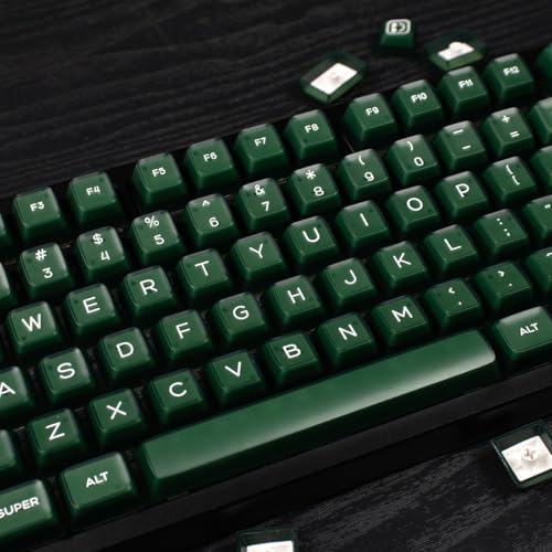 Sumgsn 142 Keys PBT Doubleshot SA Keycaps Dark Green Translucent Keycaps Set Fit for 61/64/87/104/108 Cherry Mx Switches ISO ANSI Mechanical Keyboard - Image 2