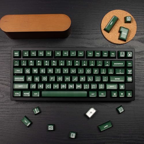 Sumgsn 142 Keys PBT Doubleshot SA Keycaps Dark Green Translucent Keycaps Set Fit for 61/64/87/104/108 Cherry Mx Switches ISO ANSI Mechanical Keyboard - Image 4