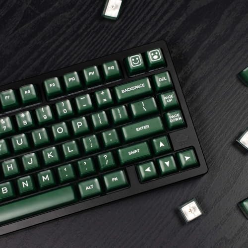 Sumgsn 142 Keys PBT Doubleshot SA Keycaps Dark Green Translucent Keycaps Set Fit for 61/64/87/104/108 Cherry Mx Switches ISO ANSI Mechanical Keyboard - Image 3