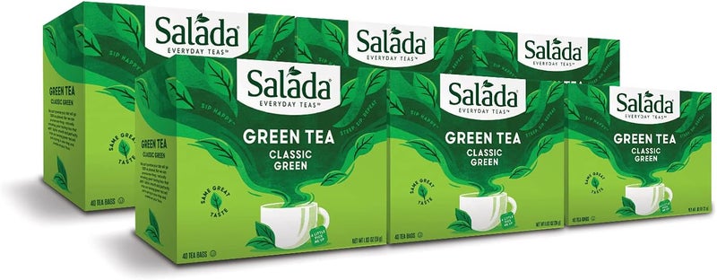 Salada Green Tea Classic Green - 40 Count Box (Pack of 6) - Image 1