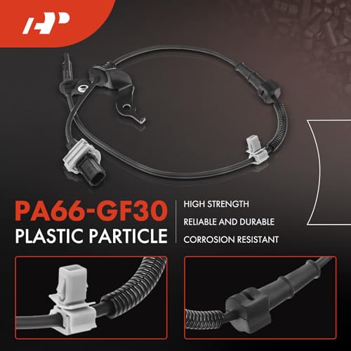 A-Premium حساس سرعة العجلات ABS من A-Premium متوافق مع موديلات أكورا وهوندا - TLX 2015-2020، أكورد 2013-2017، مع مجموعة أسلاك - الجهة الأمامية اليسرى للسائق، استبدال# 57455-T2F-A01، 57455-T2J-H01 - Image 4