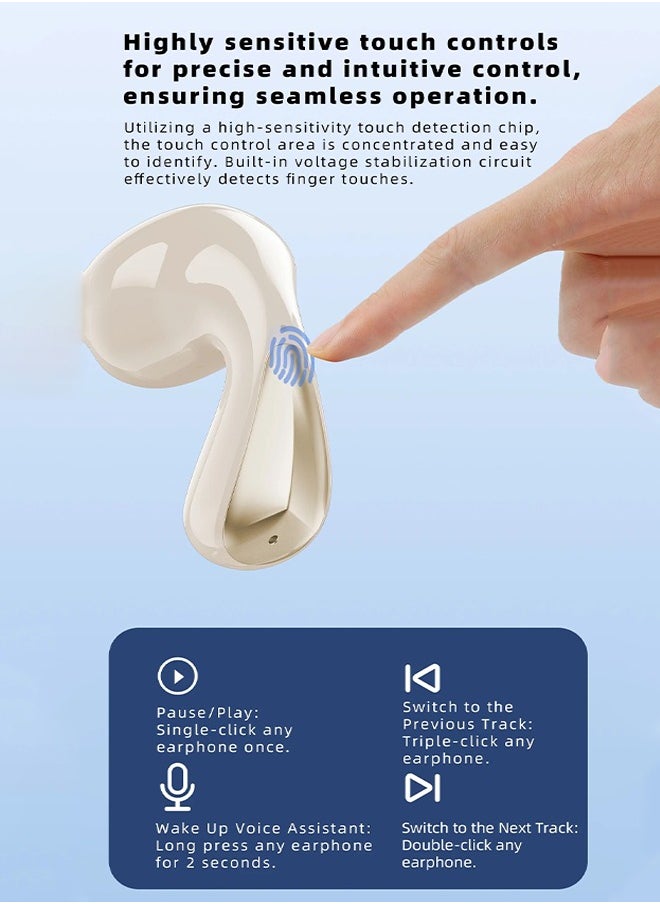 DUDAO - U16Pro TWS Wireless Earbuds, Bluetooth Headphones 5.3, Zero Pressure Design Earphones, with High-Definition Sound Quality and Long Battery Life - Image 1