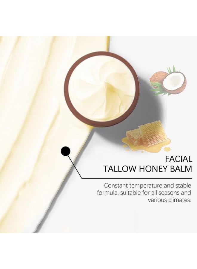 Whipped Beef Tallow And Honey Balm, Beef Tallow For Skin, Tallow Face Moisturizer, Grass Fed Grass Finished Face Cream, - Image 2