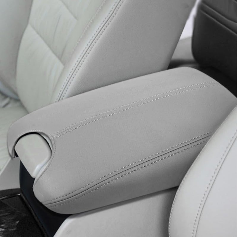 DEYTOP Center Console Cover for Honda Accord 20082012 Car Armrest Cover for Honda Accord 2008 2009 2011 Accessories AntiScratch Leather Armrest Protector Gray 20082012
