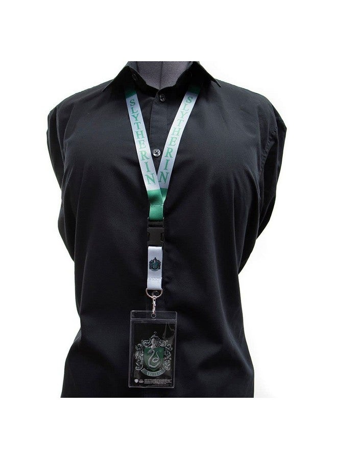 Ata-Boy Harry Potter Slytherin Crest Reversible Lanyard With Breakaway Clip And Id Holder… - Image 2