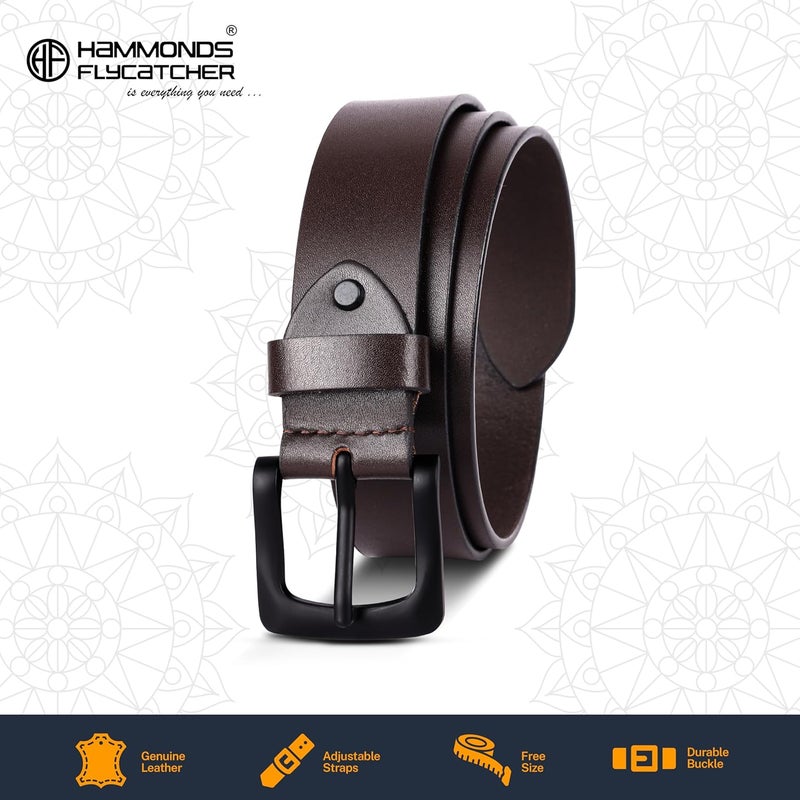 HAMMONDS FLYCATCHER Men's Genuine Leather Belt Wallet Combo, Valentine's Gift for Boyfriend and Husband, Birthday Gift for Boyfriend Unique, Leather Wallet & Belt Combo, Gifting Idea for Friend,Brown - Image 4