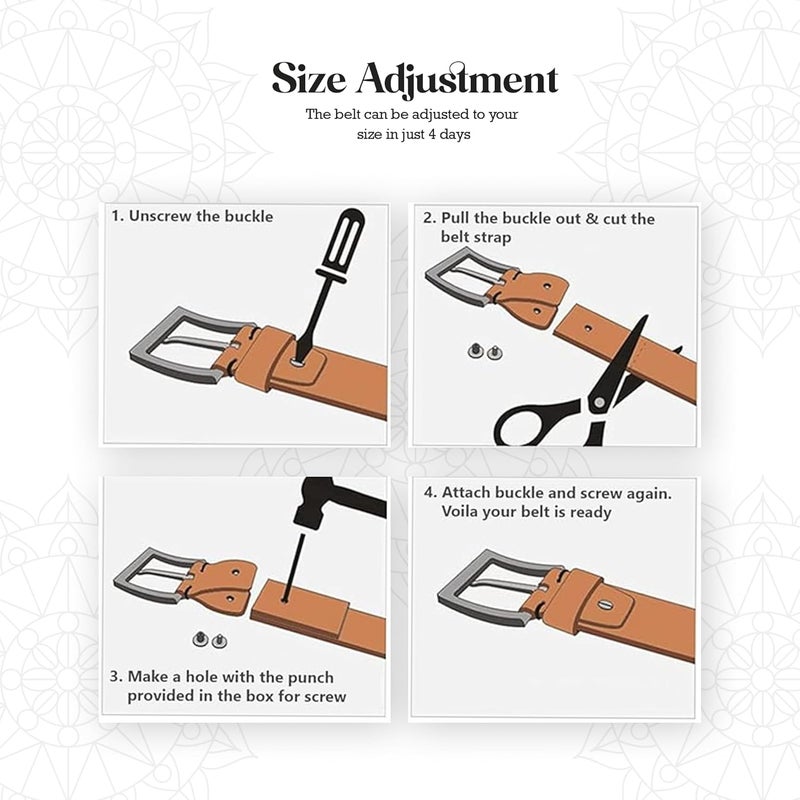 HAMMONDS FLYCATCHER Men's Genuine Leather Belt Wallet Combo, Valentine's Gift for Boyfriend and Husband, Birthday Gift for Boyfriend Unique, Leather Wallet & Belt Combo, Gifting Idea for Friend,Brown - Image 5