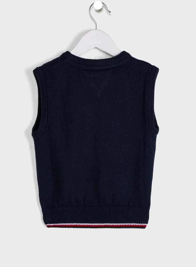 TOMMY HILFIGER Kids Essential Cable Vest Sweater