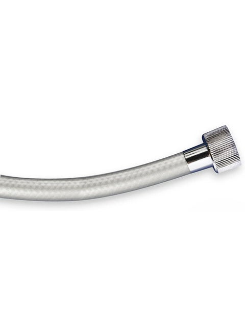 Reinforced Shower Hose White 2,0 M. Metallic Grey