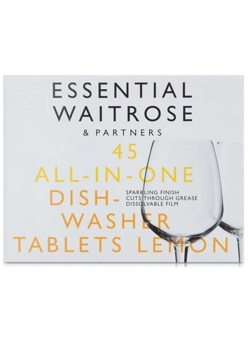 All In One Dishwasher Tablets Lemon 45 Tablets