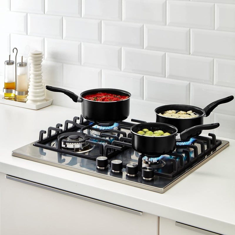jqm KAVALKAD Saucepan Set Of 3 Black - Image 2