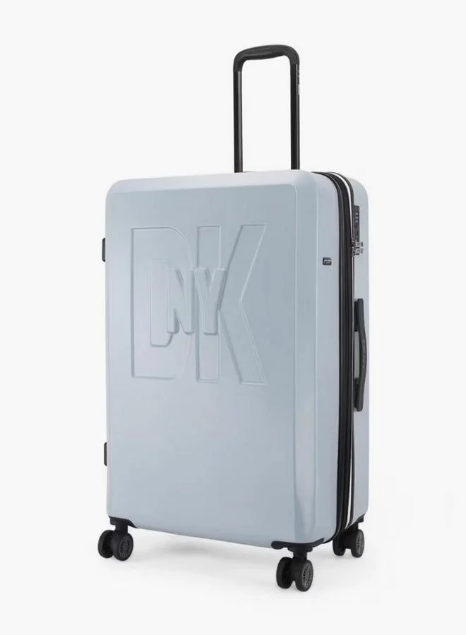 DKNY Embossed Hardcase Luggage Trolley With Retractable Handle - 28 Inches Check-In Bag