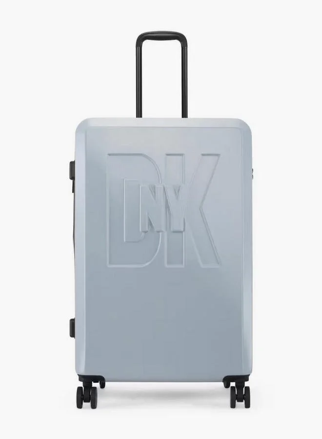 DKNY Embossed Hardcase Luggage Trolley With Retractable Handle - 28 Inches Check-In Bag