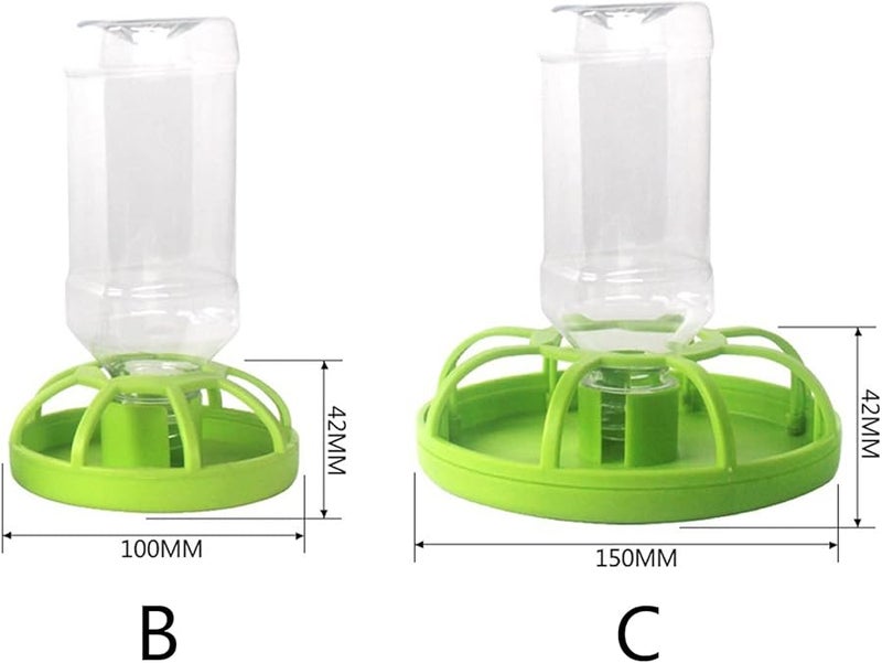 Large Blue Automatic Water Food Bowl Dispenser with Fence for Tortoises Hermit Crabs - Image 3