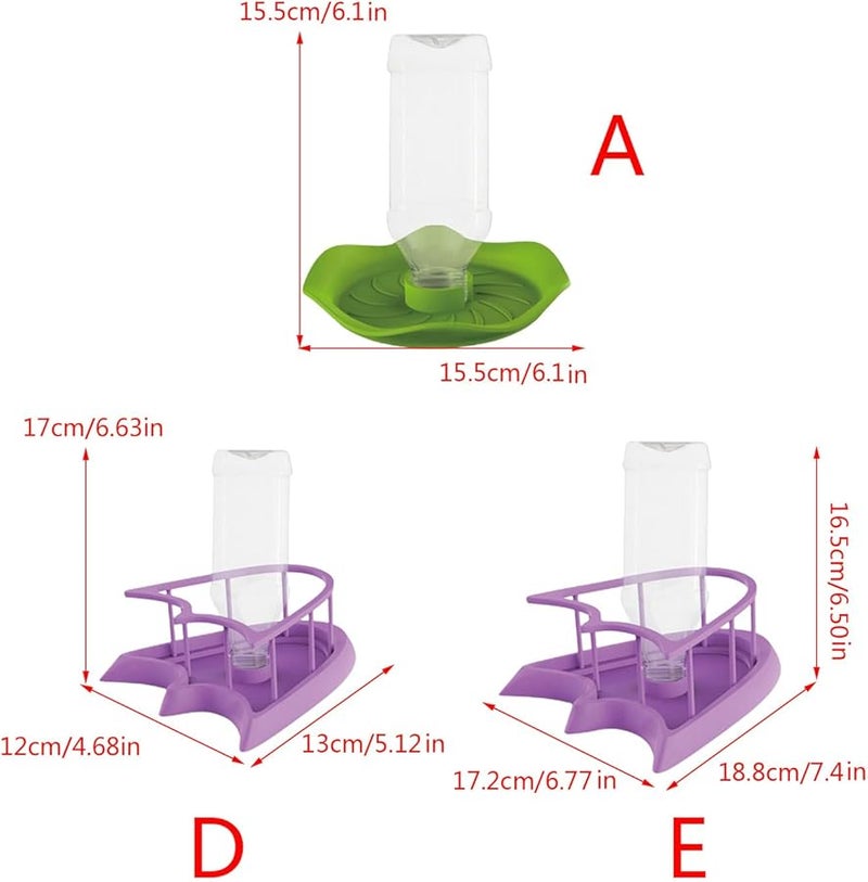 Large Blue Automatic Water Food Bowl Dispenser with Fence for Tortoises Hermit Crabs - Image 5