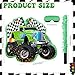 Faccito Piata Truck Race Car of Monster with Blindfold and Stick Green Small Racing Piata for Boys Party Decoration 141 x 126 x 32 Inch for Race Car Theme Birthday Baby Shower Party Supplies - Image 4