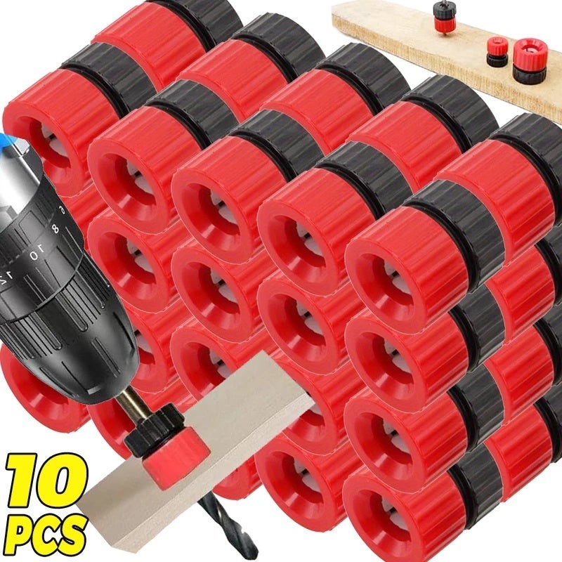 1/10x Drilling Depth Control Adjustable Drill Bit Depth Stop Woodworking Drill Bit Stoppers Limit Rings Hole Drilling Guide Tool - Image 2